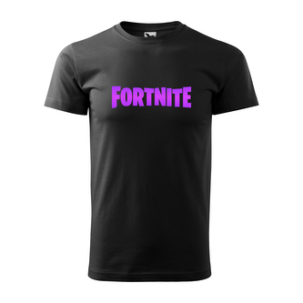 Tričko s potiskem Fortnite Pink: černé 4XL