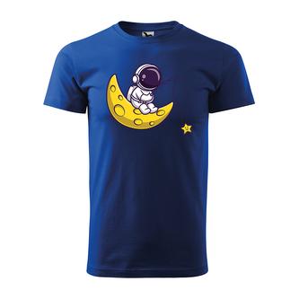 Tričko s potiskem Baby astronaut: modré L