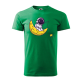 Tričko s potiskem Baby astronaut: zelené 2XL