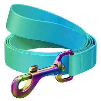 WAUDOG vodítko nylon Gradient modro-zelené (M/122cm/2cm)