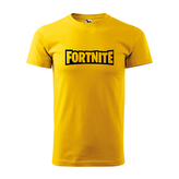 Tričko s potiskem Fortnite: žluté M