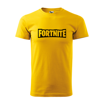 Tričko s potiskem Fortnite: žluté M