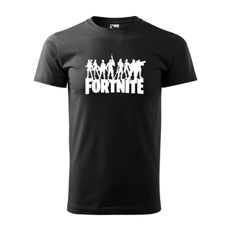 Tričko s potiskem Fortnite Team 2: černé 4XL