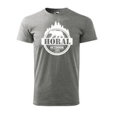 Tričko s potiskem Horal: šedé L