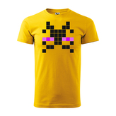 Tričko s potiskem Blocks End Demon: žluté 2XL