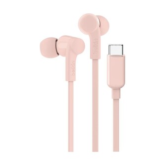 Belkin SOUNDFORM™ USB-C sluchátka s nastavitelným omezovačem hlasitosti růžová