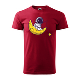 Tričko s potiskem Baby astronaut: červené 3XL
