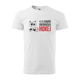Tričko s potiskem 4 z 5 zubařů doporučuje hokej: bílé 5XL