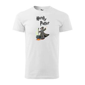 Tričko s potiskem Hardly Potter: bílé M
