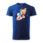 Tričko s potiskem Fotbalista 3: modré 4XL