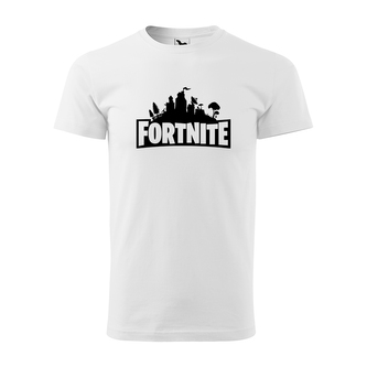 Tričko s potiskem Fortnite Pevnost: bílé 2XL