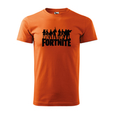 Tričko s potiskem Fortnite Team 2: oranžové 4XL