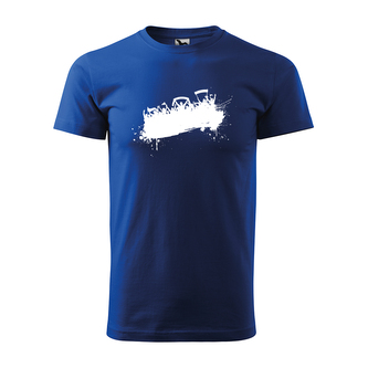 Tričko s potiskem Fanoušci: modré S