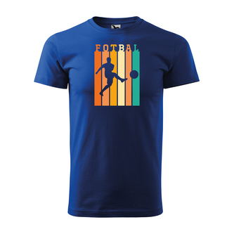 Tričko s potiskem Fotbalista Pastels: modré L