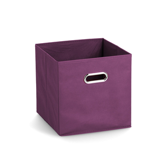 ZELLER Úložný box textilní fialový 28x28x28cm