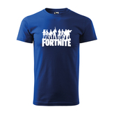 Tričko s potiskem Fortnite Team 2: modré 3XL