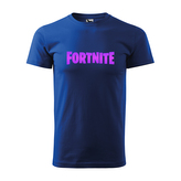 Tričko s potiskem Fortnite Pink: modré L