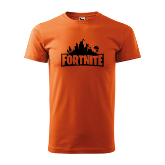 Tričko s potiskem Fortnite Pevnost: oranžové M