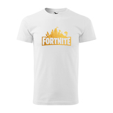 Tričko s potiskem Fortnite Pevnost Desert: bílé 4XL