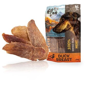 KIDDOG SUPER PREMIUM 100% kachní prsa, tenké plátky 50 g