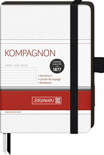 Poznámkový blok A6 Kompagnon s gumičkou, linkovaný