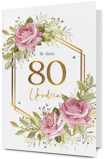 Karnet Urodziny 80