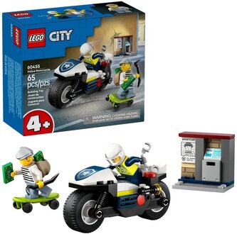 LEGO(R) CITY 60455 Pościg na motocyklu policyjnym LEGO(R) CITY 60455 Pościg na motocyklu policyjnym