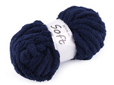 Pletací příze žinylková Soft 250 g - 1 ks - 13 modrá tmavá