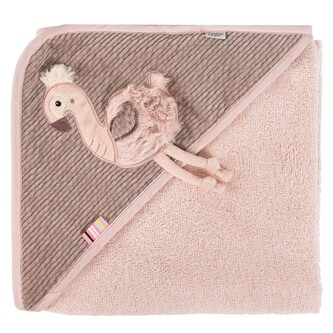 Ručník s kapucí plameňák, Pink