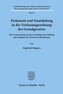 Parlament und Staatsleitung in der Verfassungsordnung des Grundgesetzes.