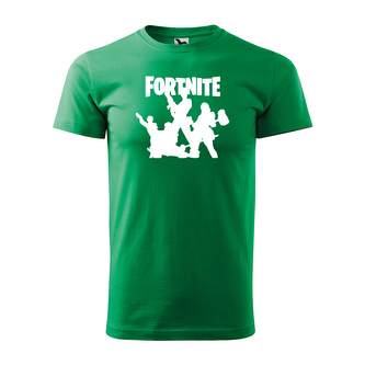 Tričko s potiskem Fortnite Team: zelené 4XL