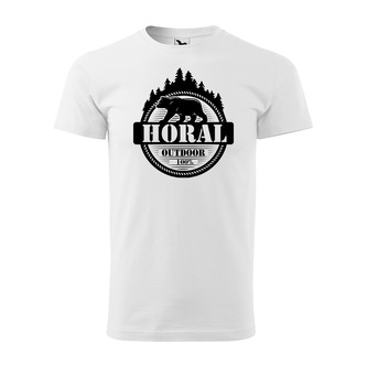 Tričko s potiskem Horal: bílé 4XL