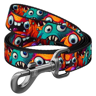 WAUDOG vodítko nylon Příšerky (M/122cm/2,0cm)