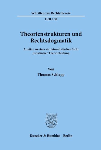 Theorienstrukturen und Rechtsdogmatik.