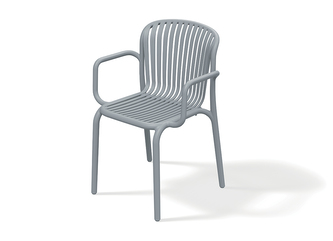 Židle s područkami BRENE 575x530x825 - barva: šedá