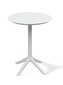 Výsoký kulatý stůl RIMO 570x570x745 - barva: bílá