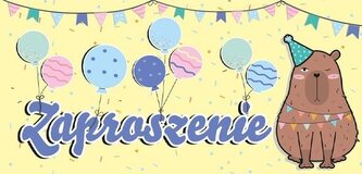 Zaproszenie - Kapibara (5szt)