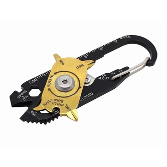 Multifunkční karabina 20v1 - černá