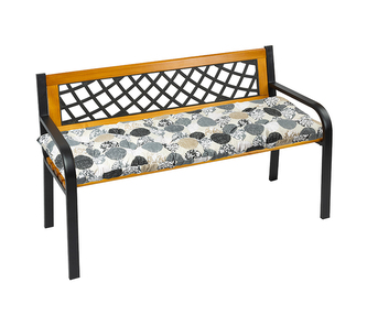 Sedák na lavici prošívaný - Koule šedá, bílá - 40x120 cm