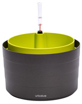 Květináč samozavlažovací Berberis - antracit + zelená 26 cm