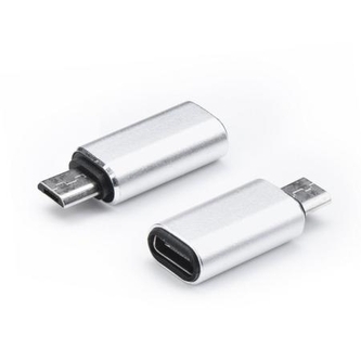 Redukce USB TYP C / micro USB barva stříbrná (1 ks)