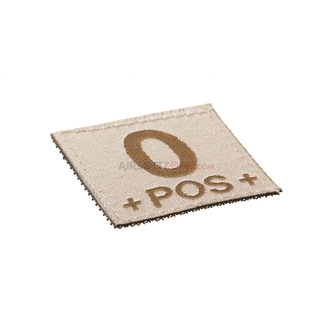 Nášivka Claw Gear Bloodgroup 0 POS - desert