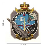 Nášivka textilní 101 Inc Belgian Airforce F-16 - barevná