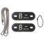 Identifikační známka MFH Dog tag B NEG - černá