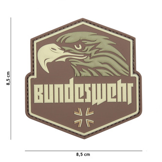 Gumová nášivka 101 Inc znak Bundeswehr - multicam