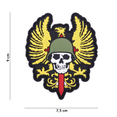 Gumová nášivka 101 Inc Spanish Skull - barevná