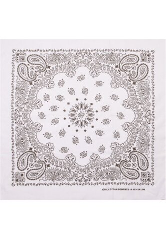 Šátek Bandana XL Urban Classics - bílý-hnědý