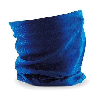 Šátek Beechfield Morf Geometric - modrý