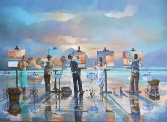 ANATOLIAN Puzzle Malování bouře 1000 dílků