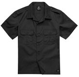 Košile Brandit US Shirt Ripstop 1/2 - černá, 4XL